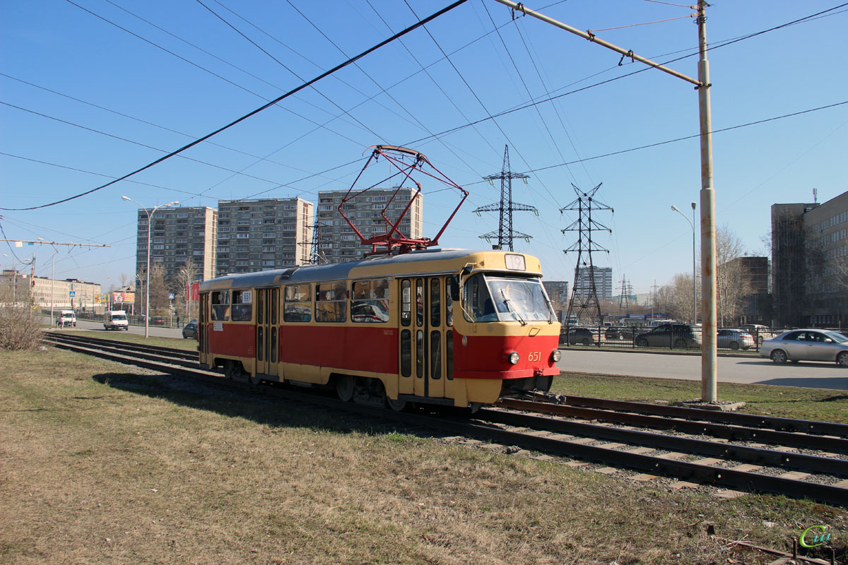 Екатеринбург. Tatra T3SU №651