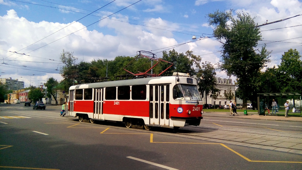 Москва. Tatra T3 (МТТА) №2401