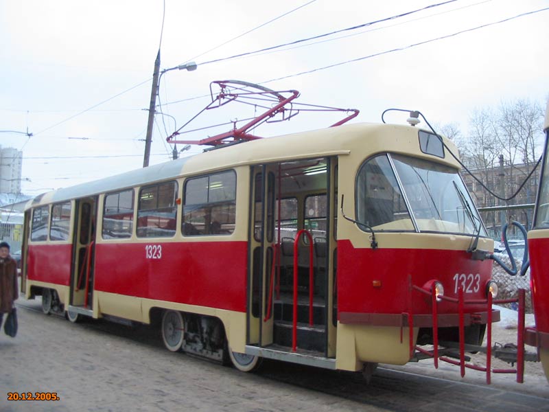 Москва. Tatra T3 (МТТЧ) №1323