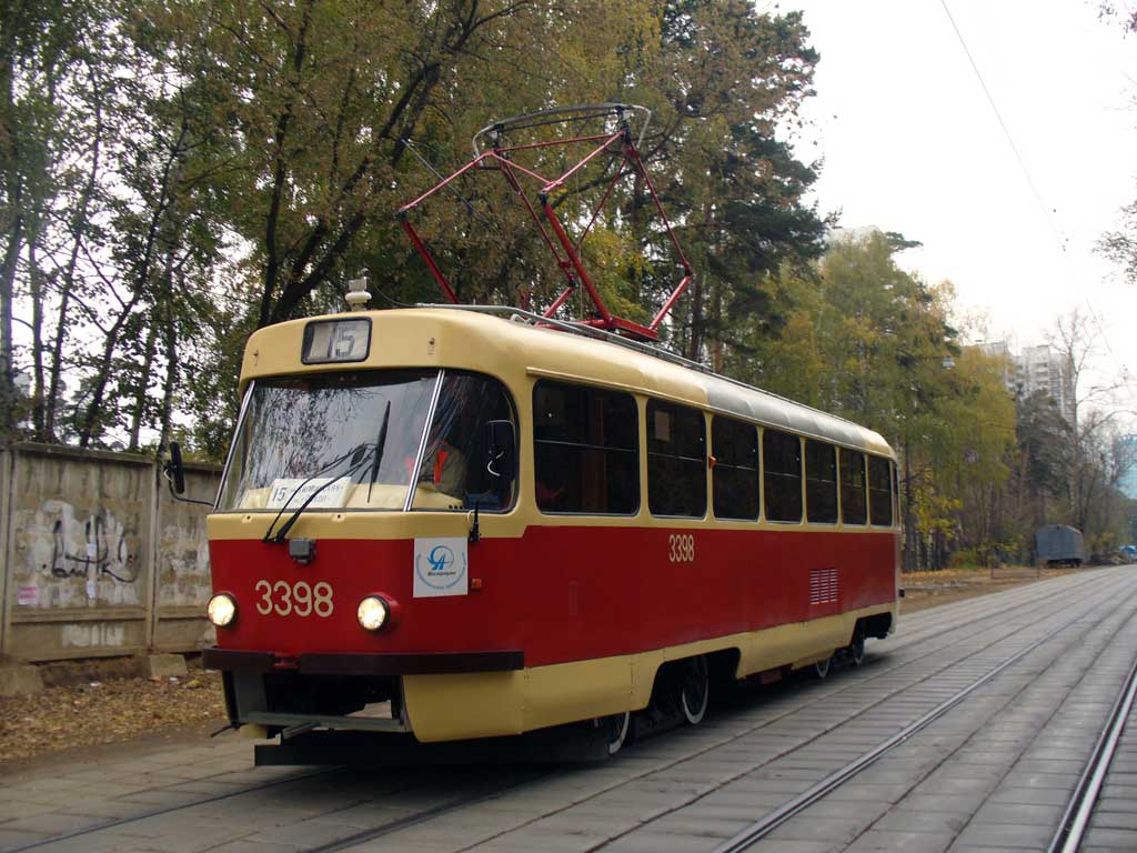 Москва. Tatra T3 (МТТЧ) №3398