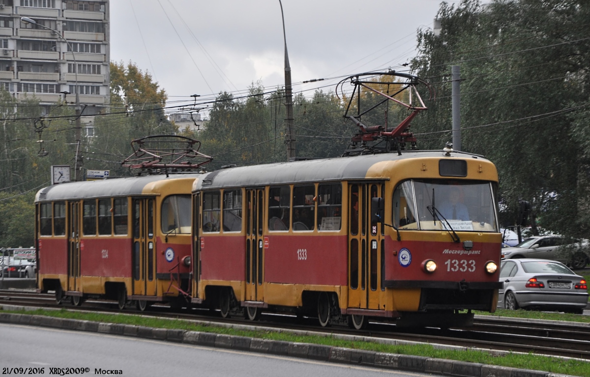 Москва. Tatra T3 (МТТЧ) №1333, Tatra T3 (МТТЧ) №1334