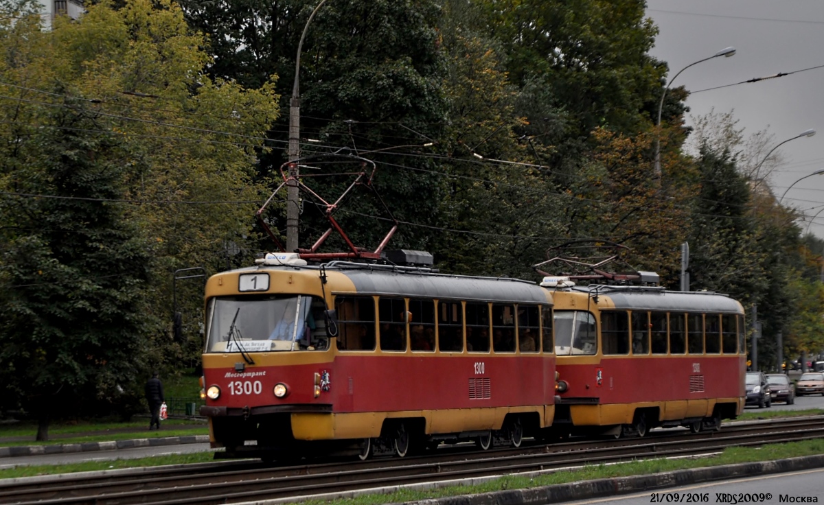 Москва. Tatra T3 (МТТЕ) №1300, Tatra T3 (МТТЕ) №1308