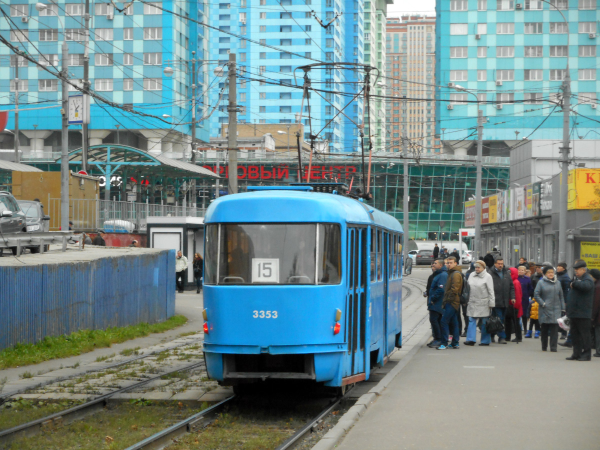 Москва. Tatra T3 (МТТМ) №3353