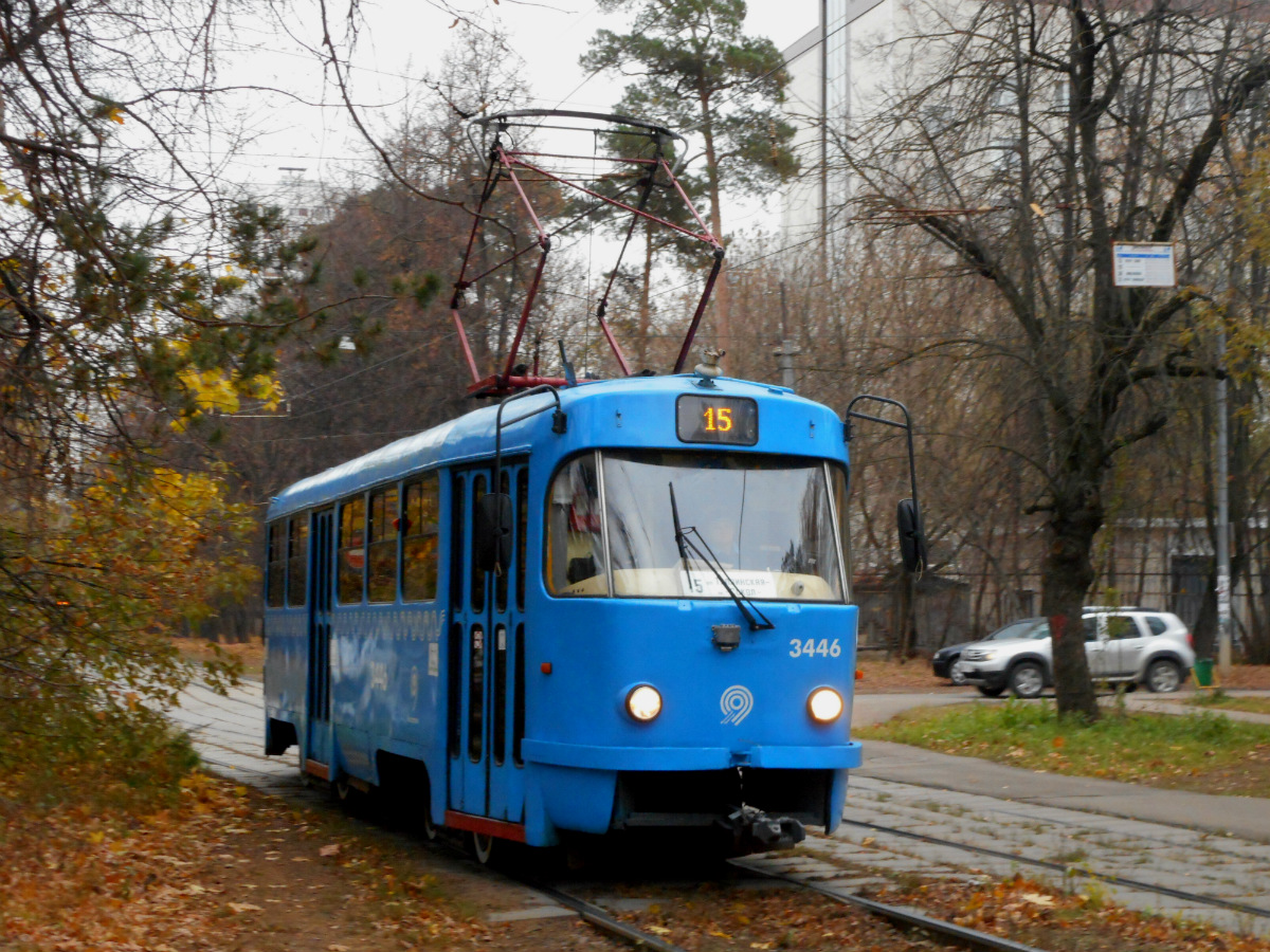 Москва. Tatra T3 (МТТЧ) №3446