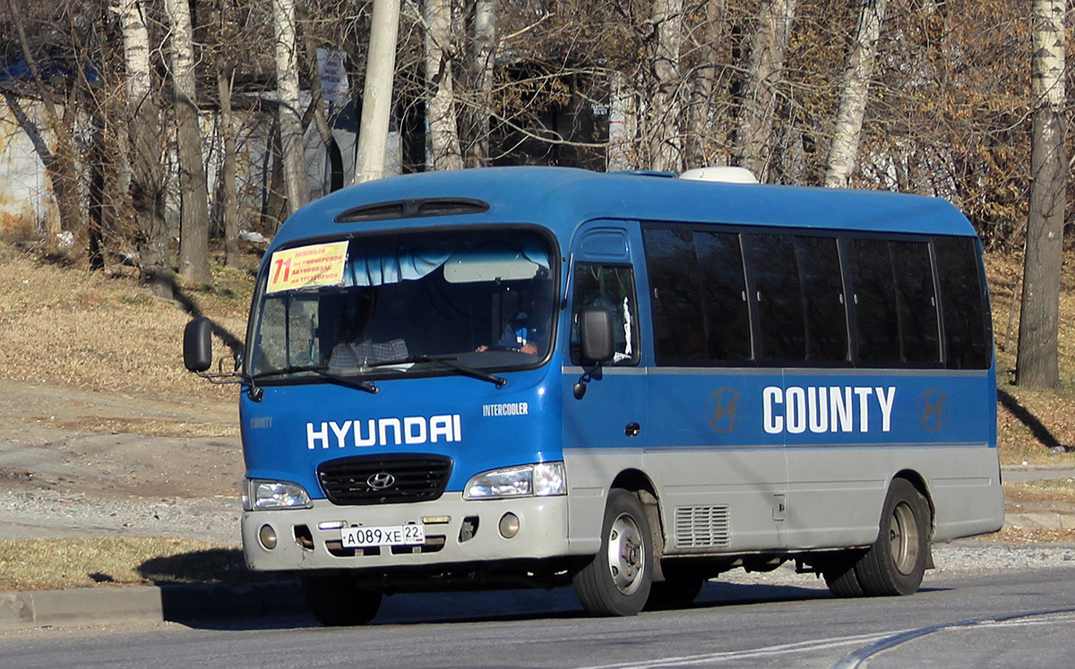 Хабаровск. Hyundai County Deluxe а089хе