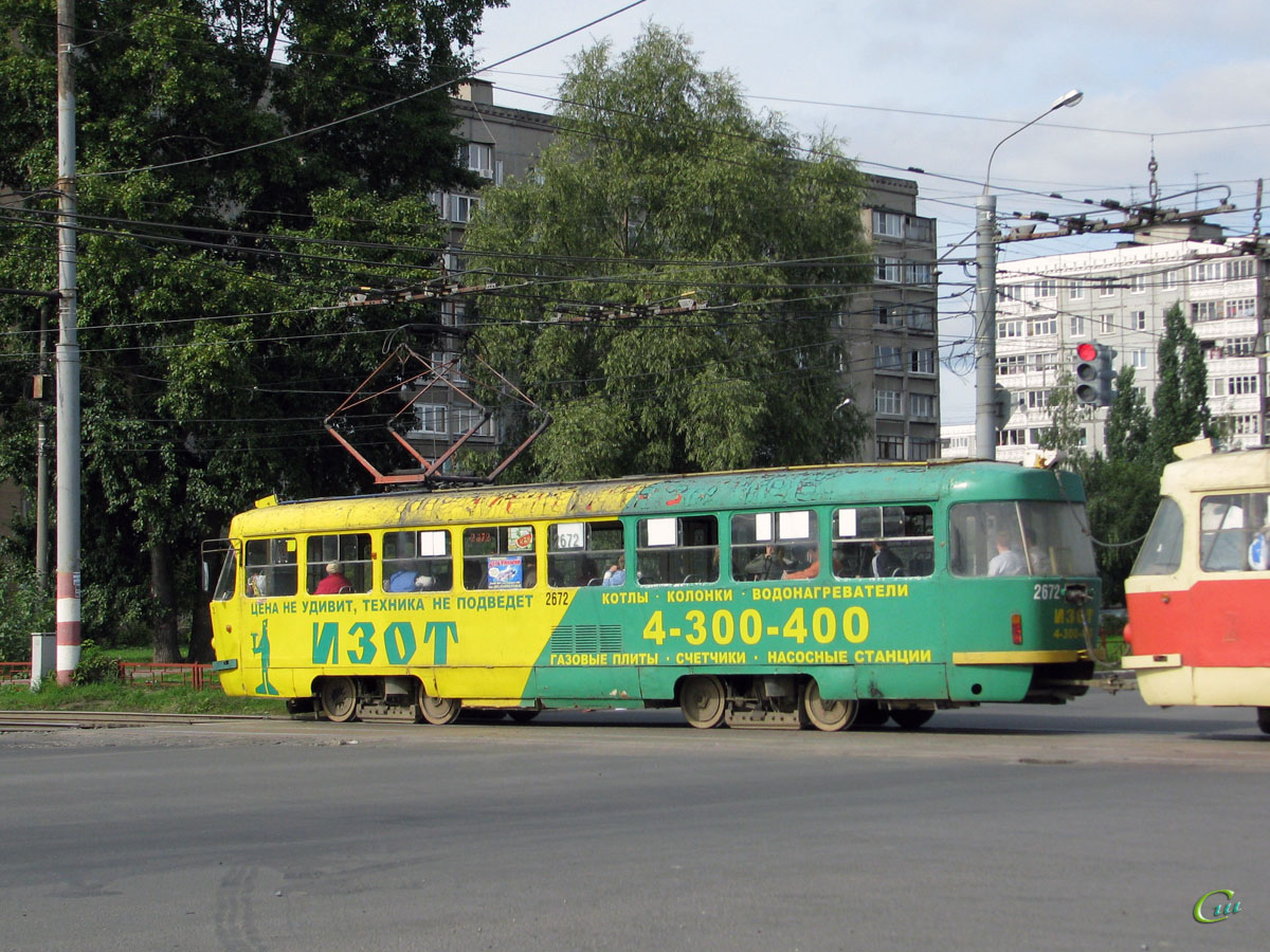 Нижний Новгород. Tatra T3SU №2672