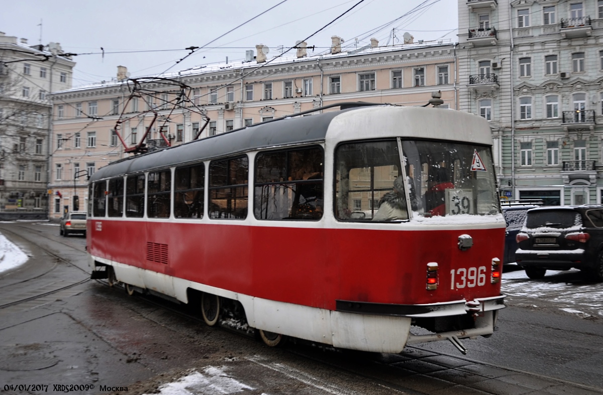 Москва. Tatra T3 (МТТЧ) №1396