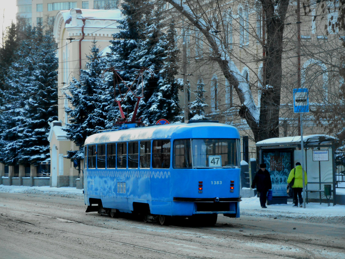 Москва. Tatra T3 (МТТЧ) №1383
