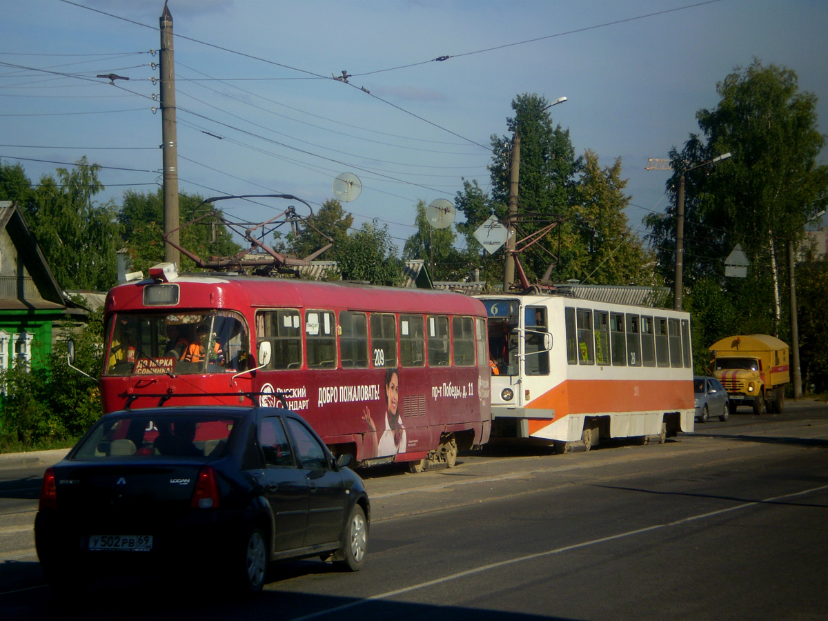Тверь. 71-608К (КТМ-8) №261, Tatra T3SU №209