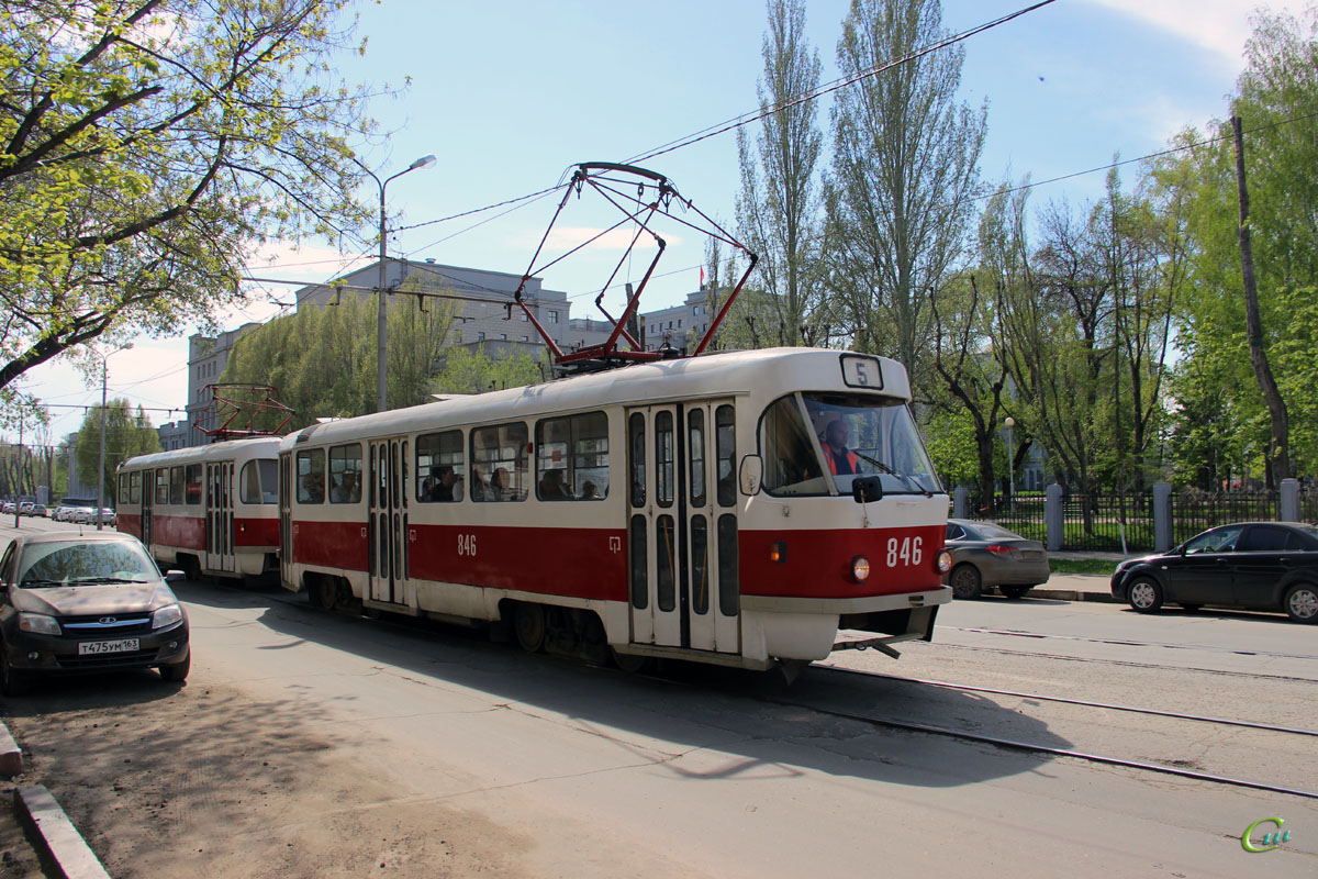 Самара. Tatra T3SU №846