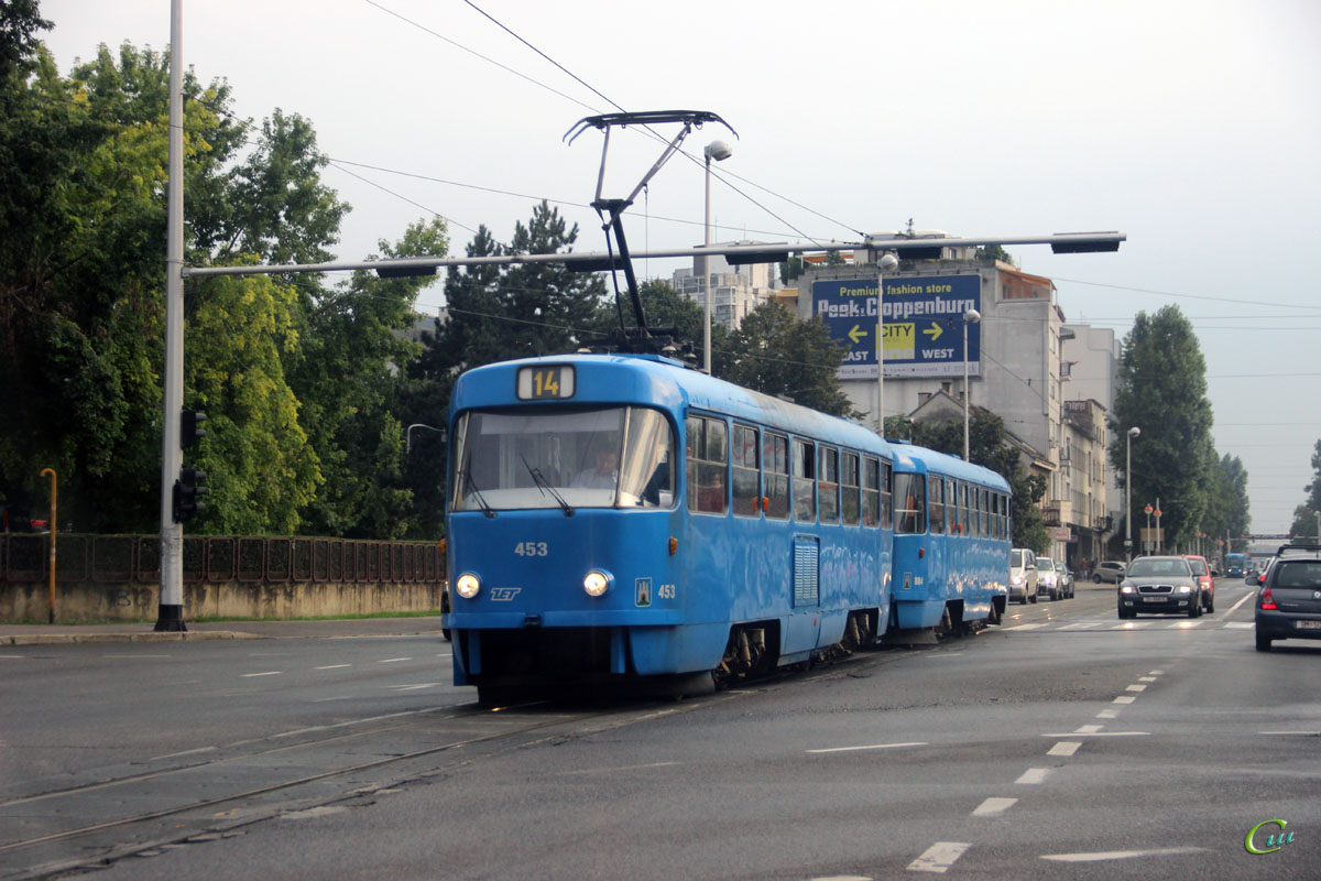 Загреб. Tatra T4YU №453