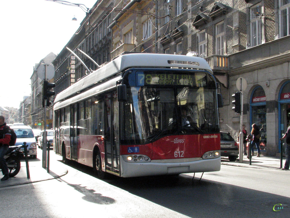 Будапешт. Solaris Trollino 12B №612