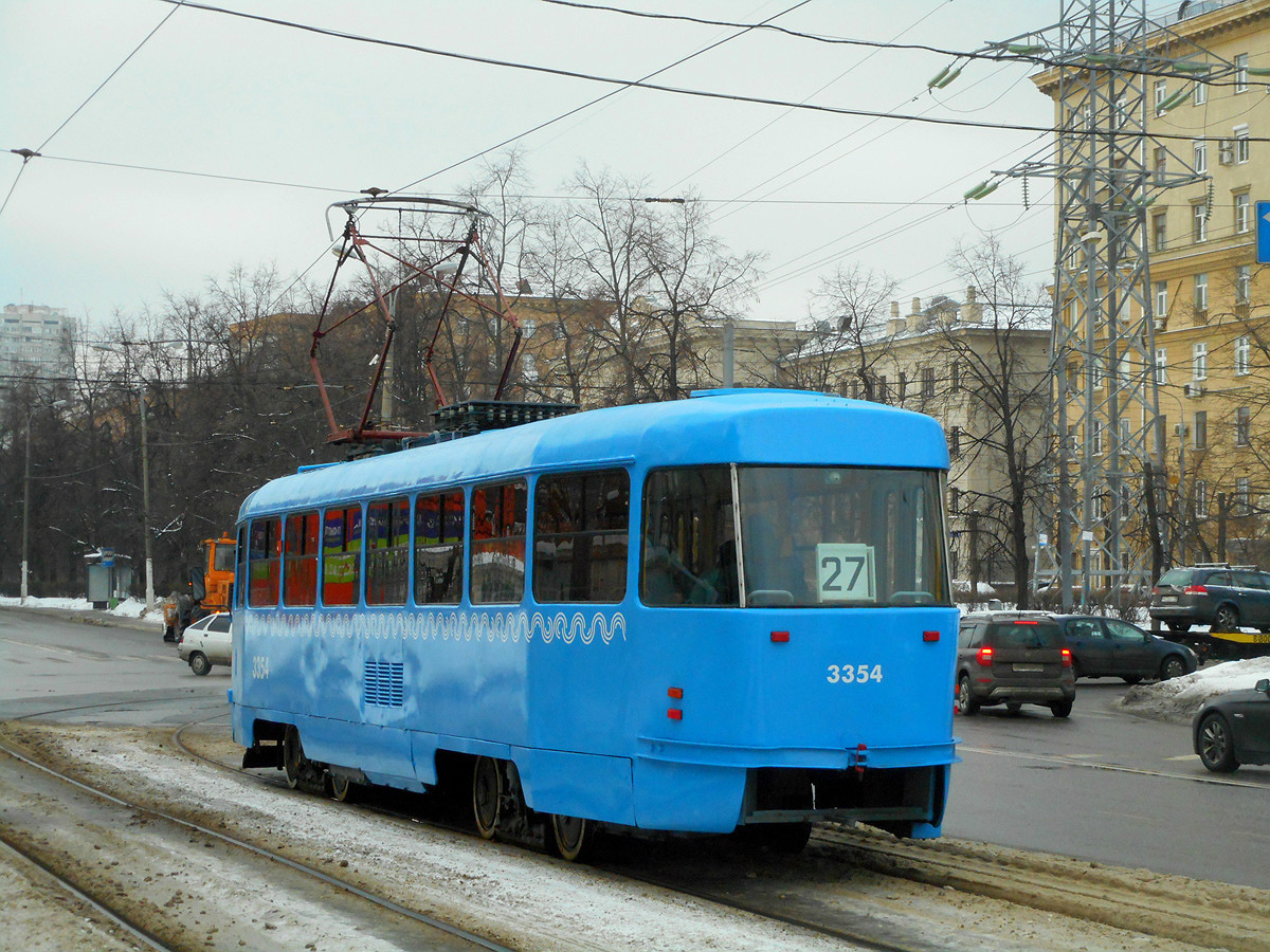 Москва. Tatra T3 (МТТМ) №3354