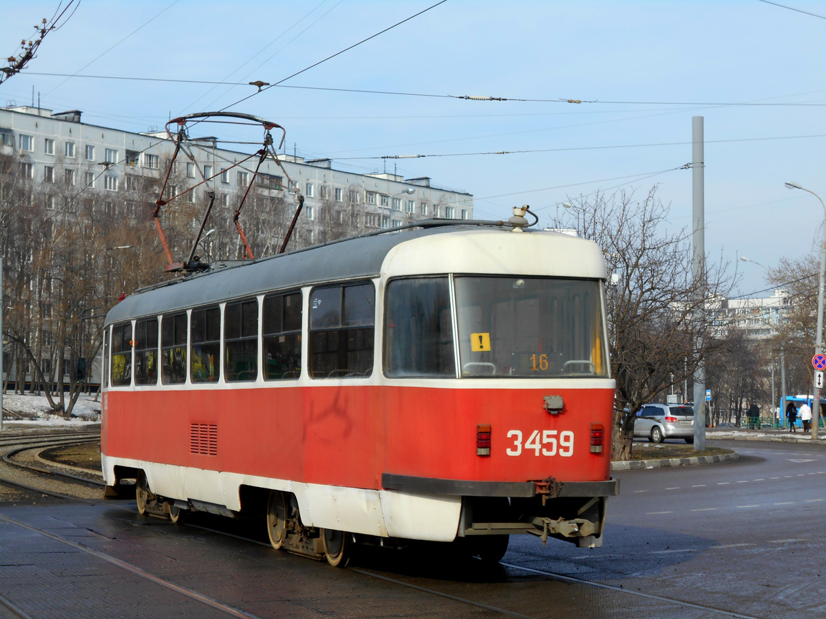 Москва. Tatra T3 (МТТЧ) №3459