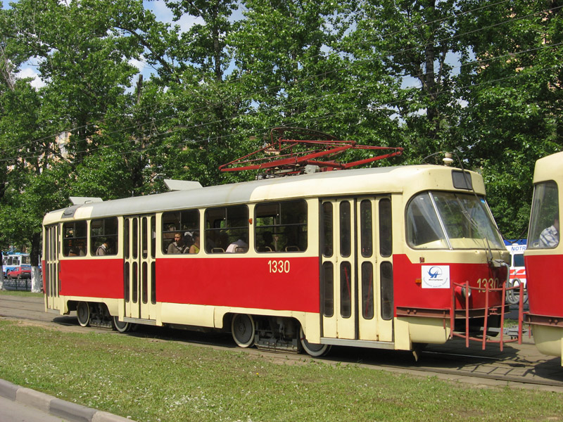 Москва. Tatra T3 (МТТЧ) №1330