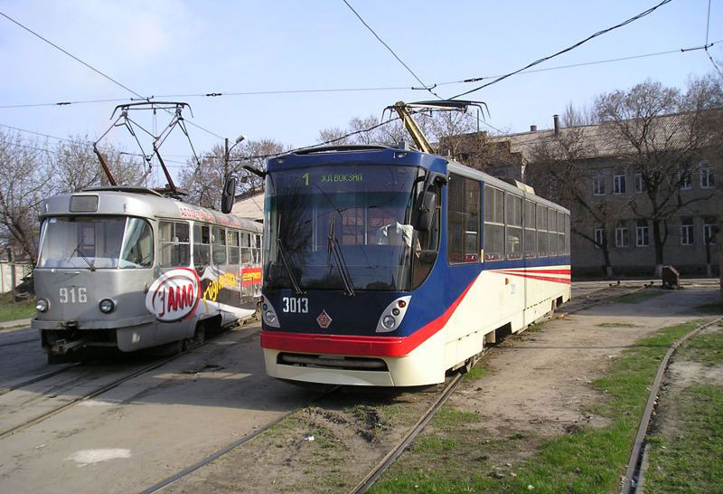 Донецк. Tatra T3SU №916, К1 №3013