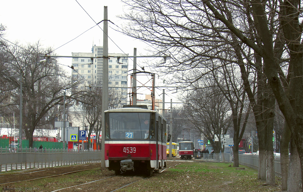 Харьков. Tatra T6B5 (Tatra T3M) №4539