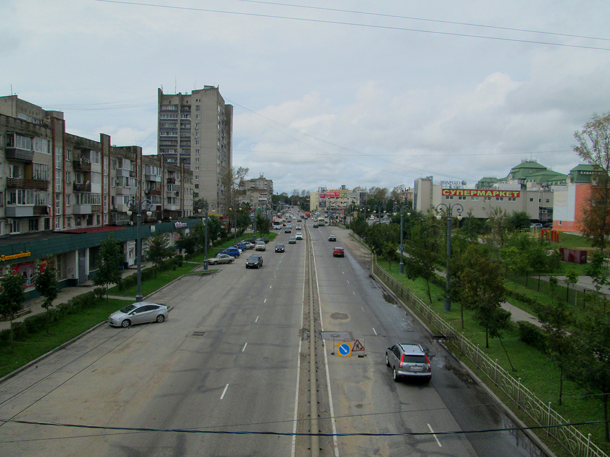 Хабаровск. Троллейбусная линия на момент съёмки использовалась маршрутами №№ 2 и 5