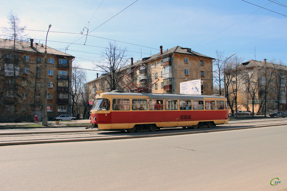 Екатеринбург. Tatra T3SU №691