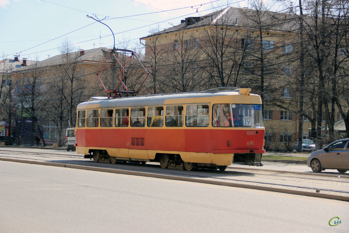 Екатеринбург. Tatra T3SU №691