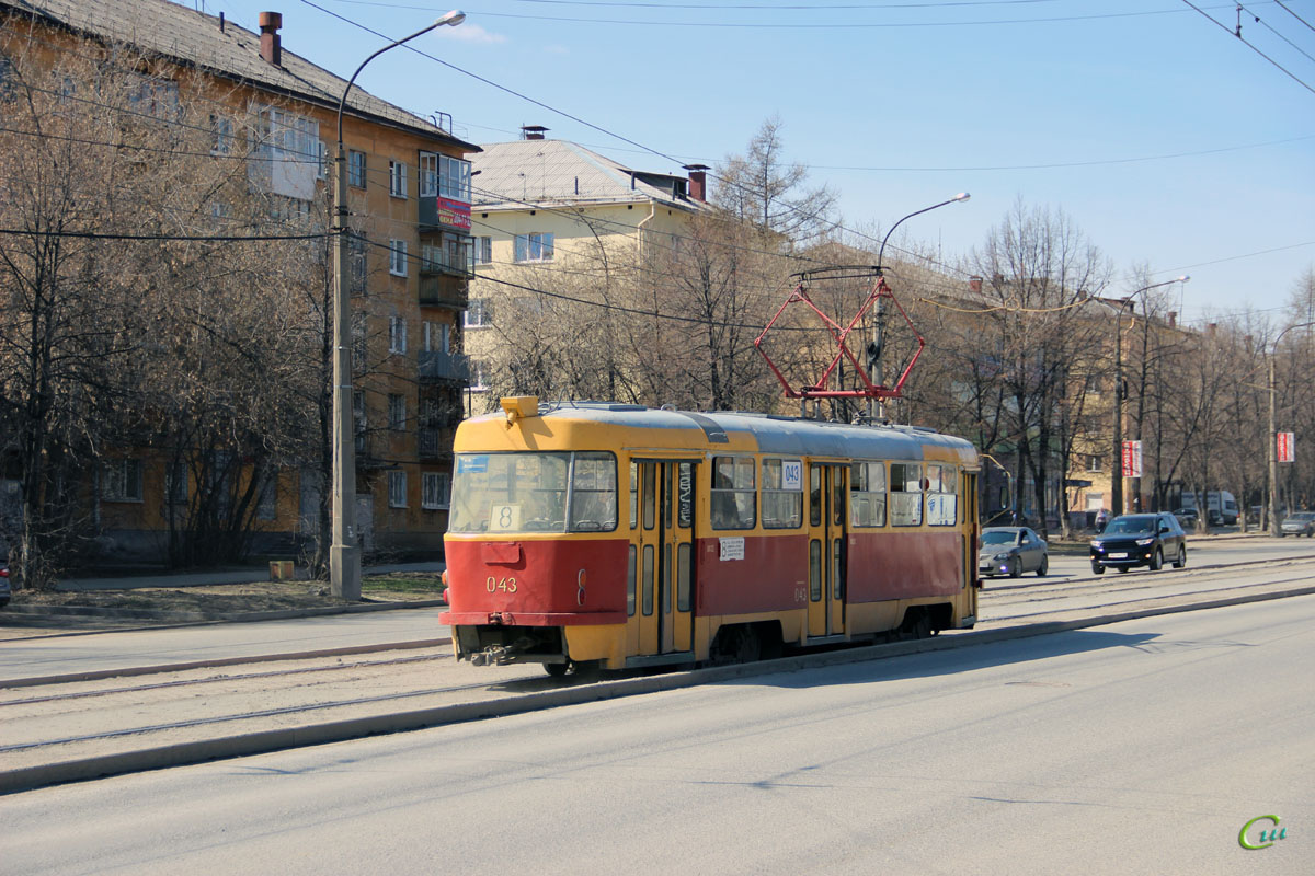 Екатеринбург. Tatra T3 (двухдверная) №043