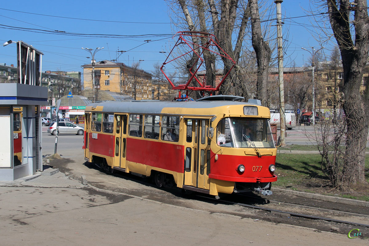 Екатеринбург. Tatra T3 (двухдверная) №077