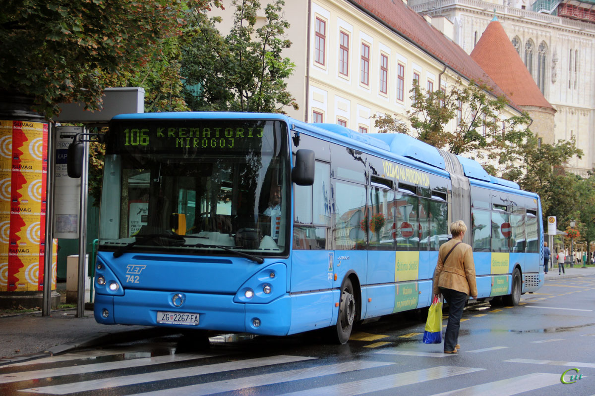 Загреб. Irisbus Citelis 18M CNG ZG 2267-FA