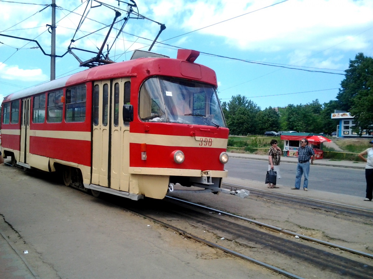 Запорожье. Tatra T3SU №398
