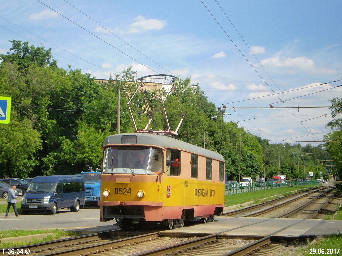 Москва. Tatra T3 (двухдверная) №0524