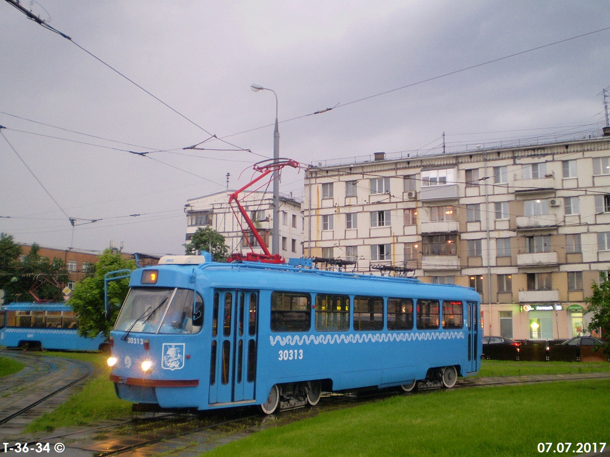 Москва. Tatra T3 (МТТА-2) №30313