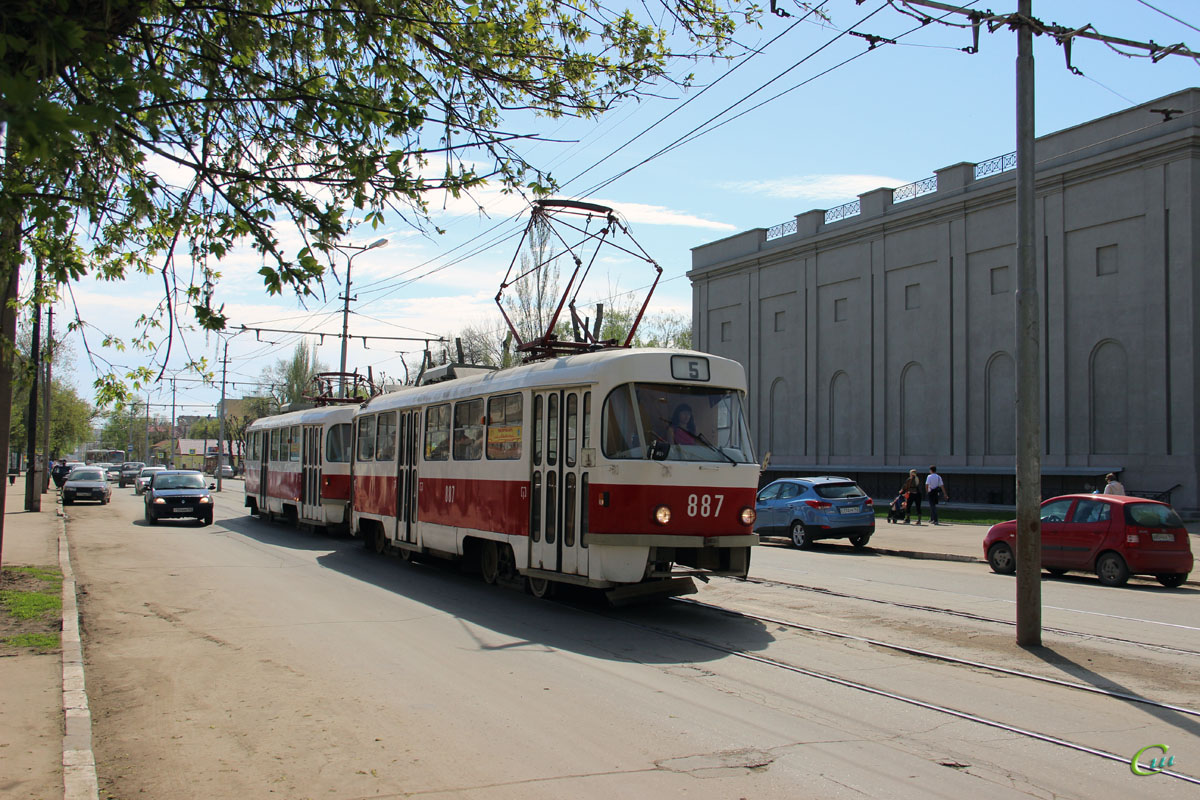Самара. Tatra T3E №887