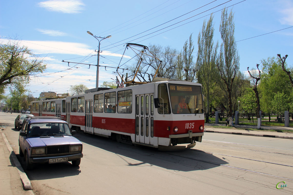 Самара. Tatra T6B5 (Tatra T3M) №1035