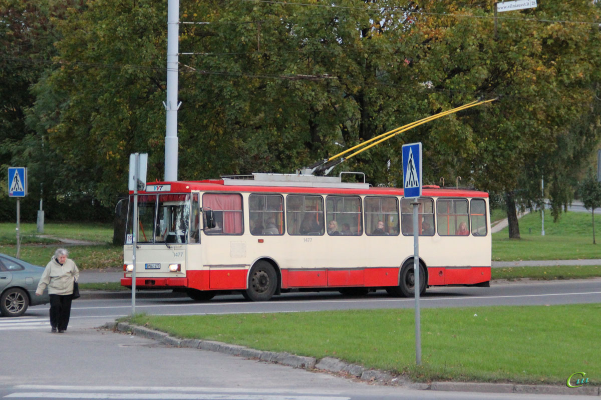 Вильнюс. Škoda 14Tr02/6 №1477