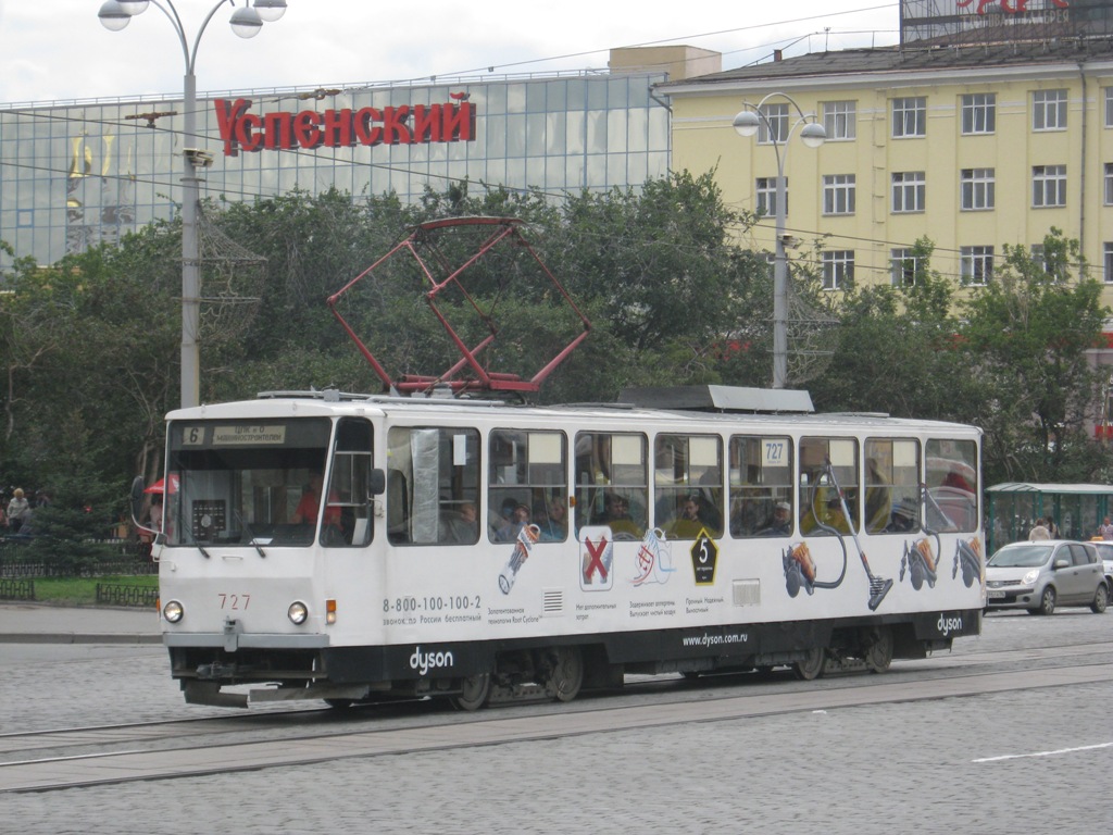 Екатеринбург. Tatra T6B5 (Tatra T3M) №727