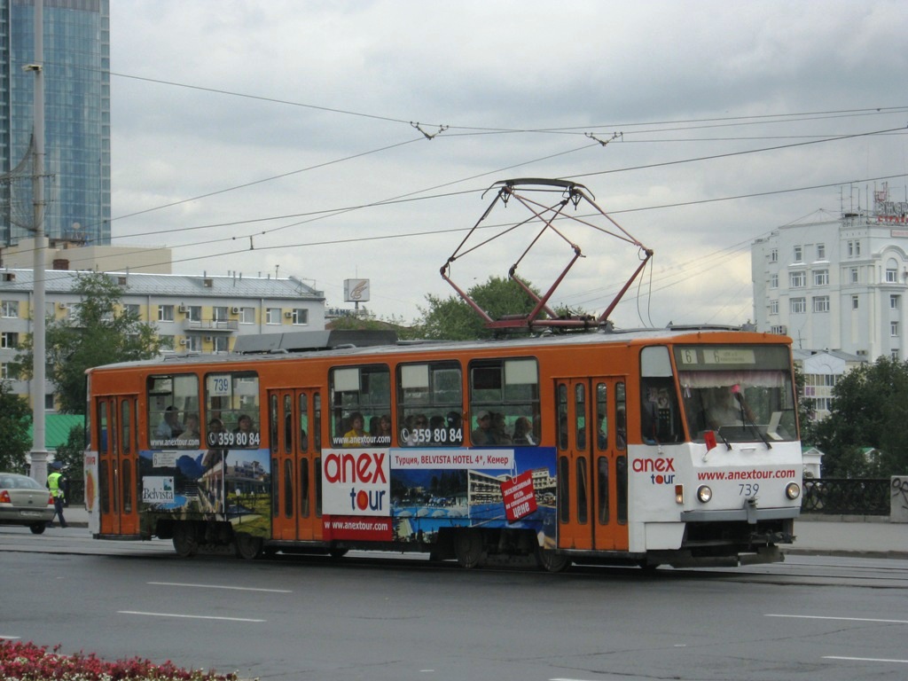 Екатеринбург. Tatra T6B5 (Tatra T3M) №739