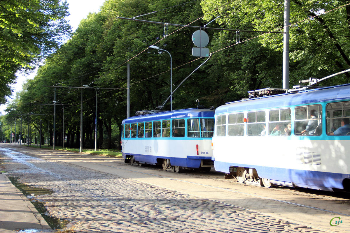 Рига. Tatra T3A №30536, Tatra T3A №30547