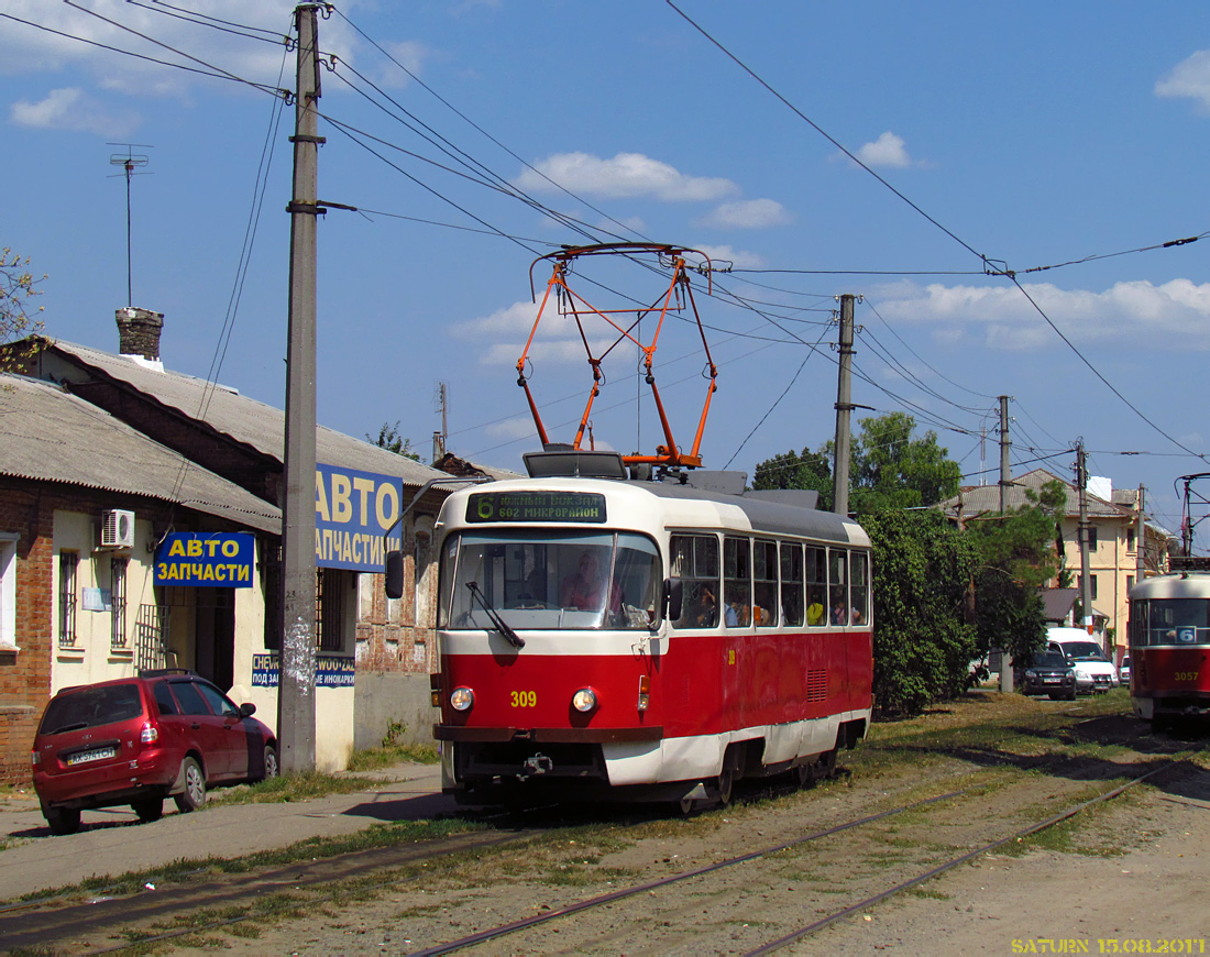 Харьков. Tatra T3SUCS №309