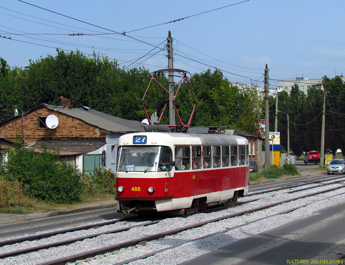 Харьков. Tatra T3SU №486