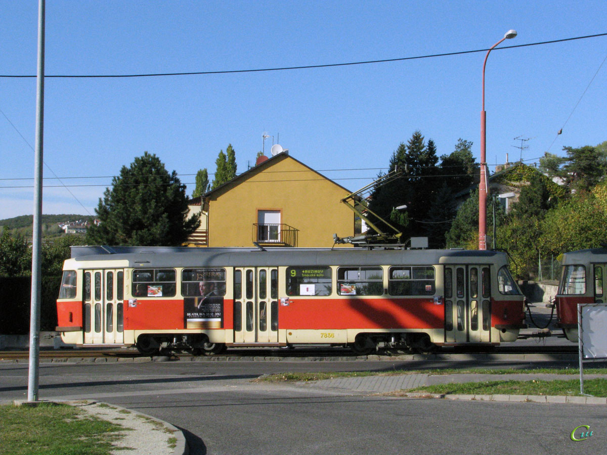 Братислава. Tatra T3G №7836