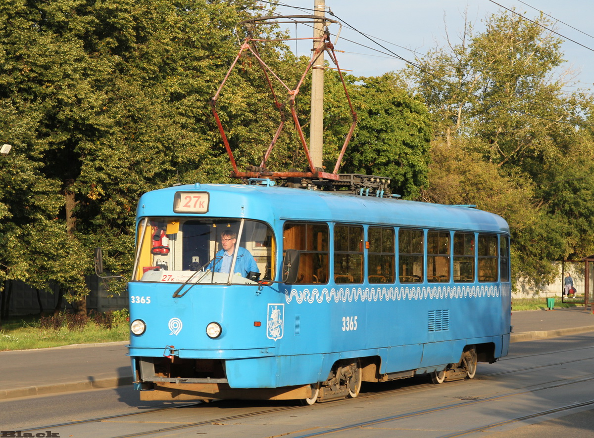 Москва. Tatra T3 (МТТМ) №3365