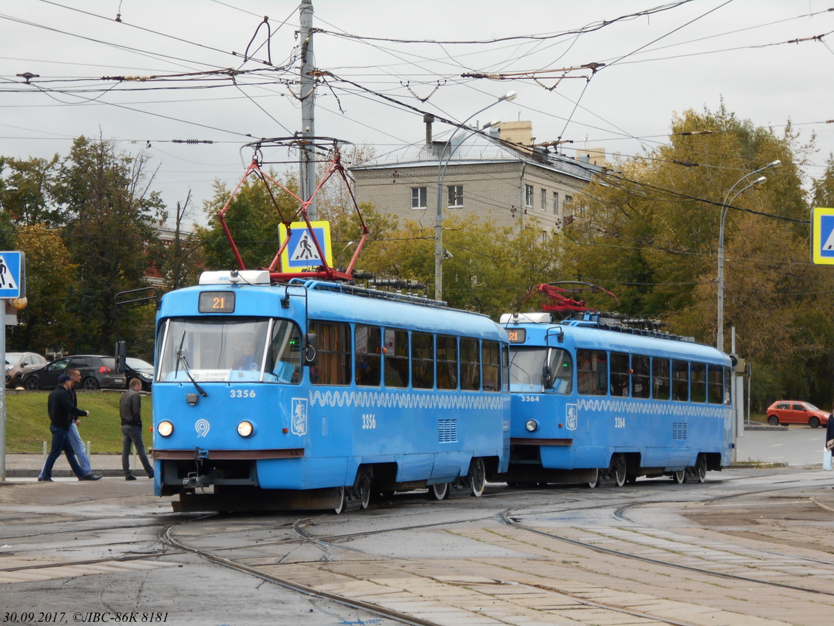 Москва. Tatra T3 (МТТА) №3364, Tatra T3 (МТТА) №3356