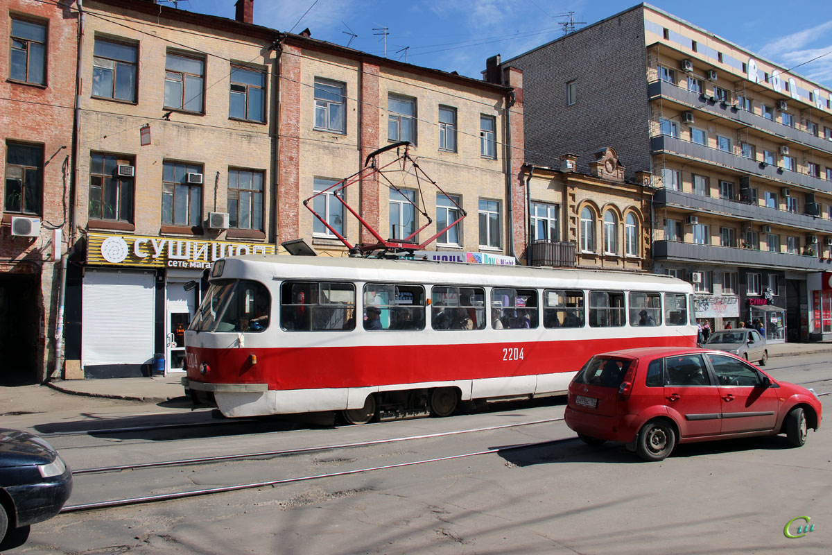 Самара. Tatra T3 (двухдверная) №2204