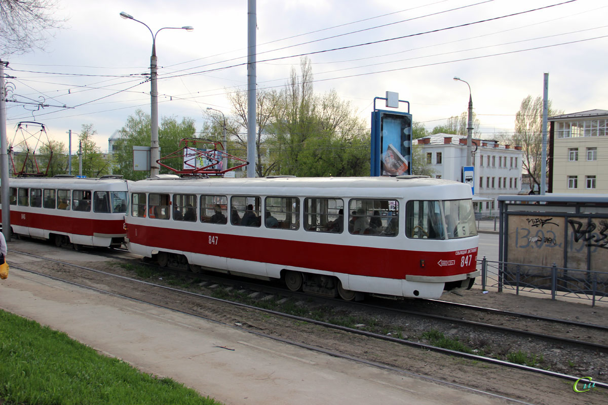 Самара. Tatra T3SU №846, Tatra T3SU №847