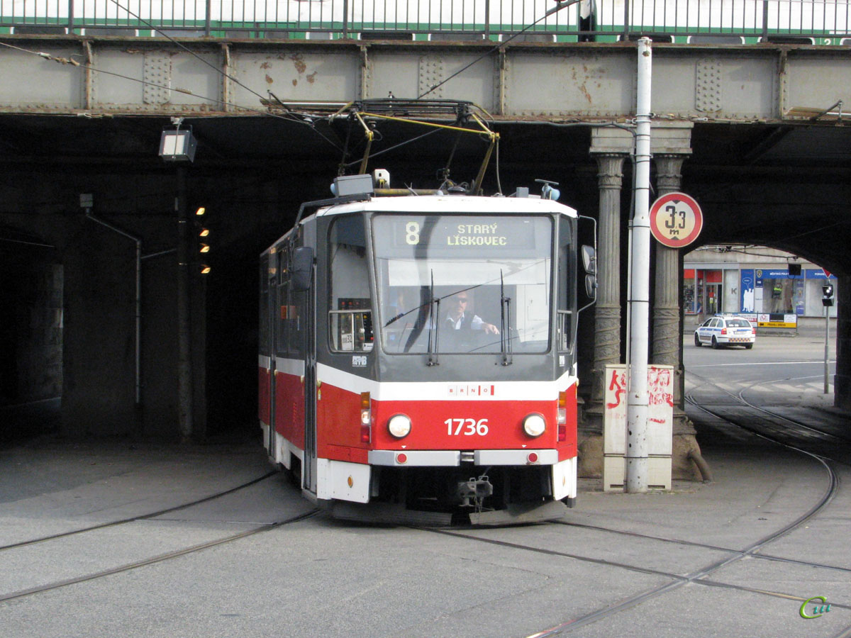 Брно. Tatra KT8D5 №1736