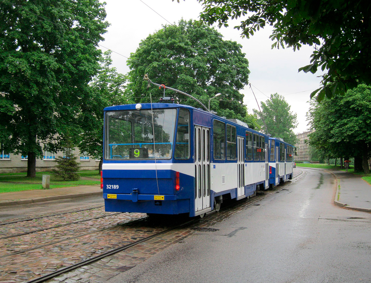 Рига. Tatra T6B5 (Tatra T3M) №32189