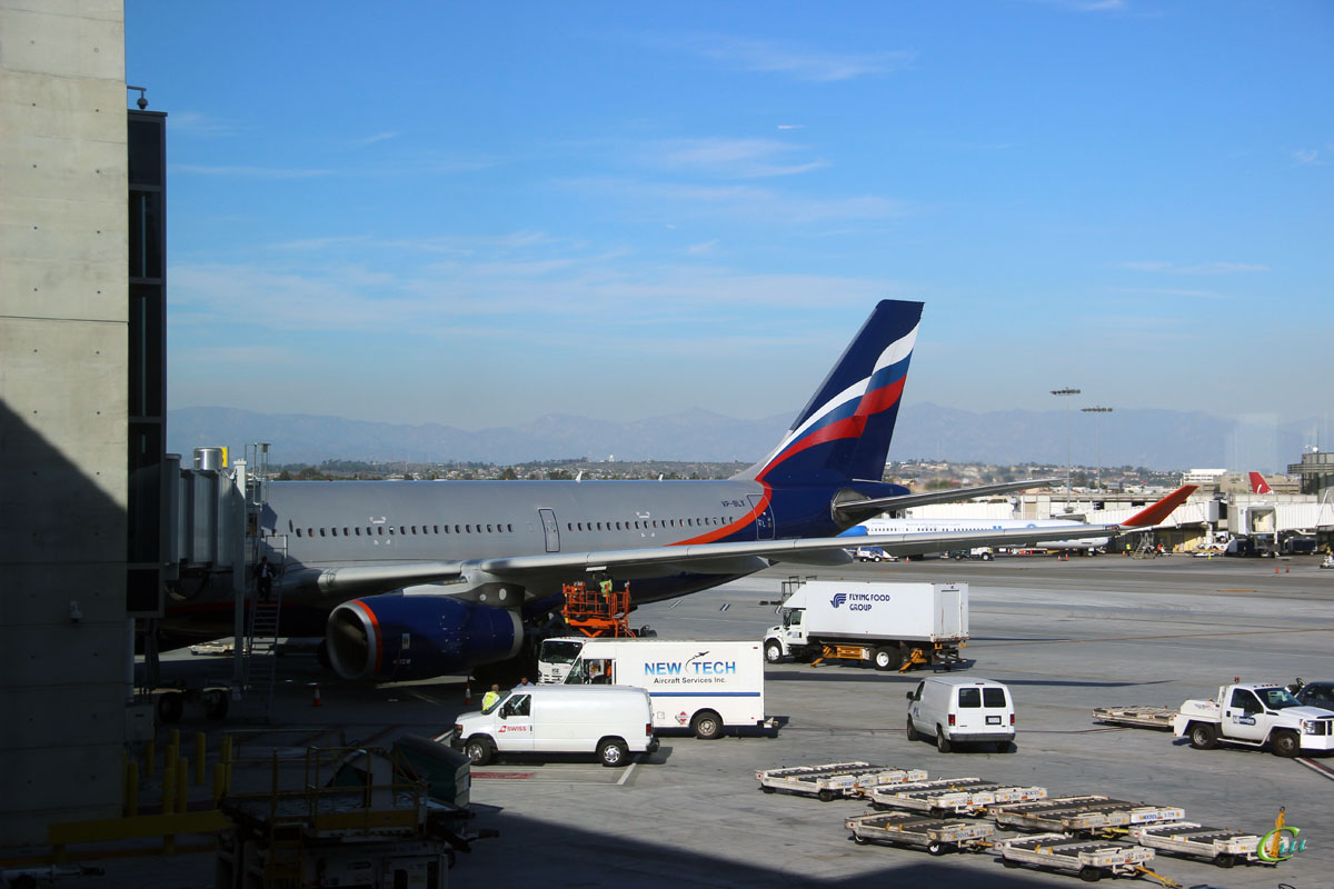 Лос-Анджелес. Самолет Airbus A330 (VP-BLX) Евгений Светланов авиакомпании Аэрофлот (Aeroflot)