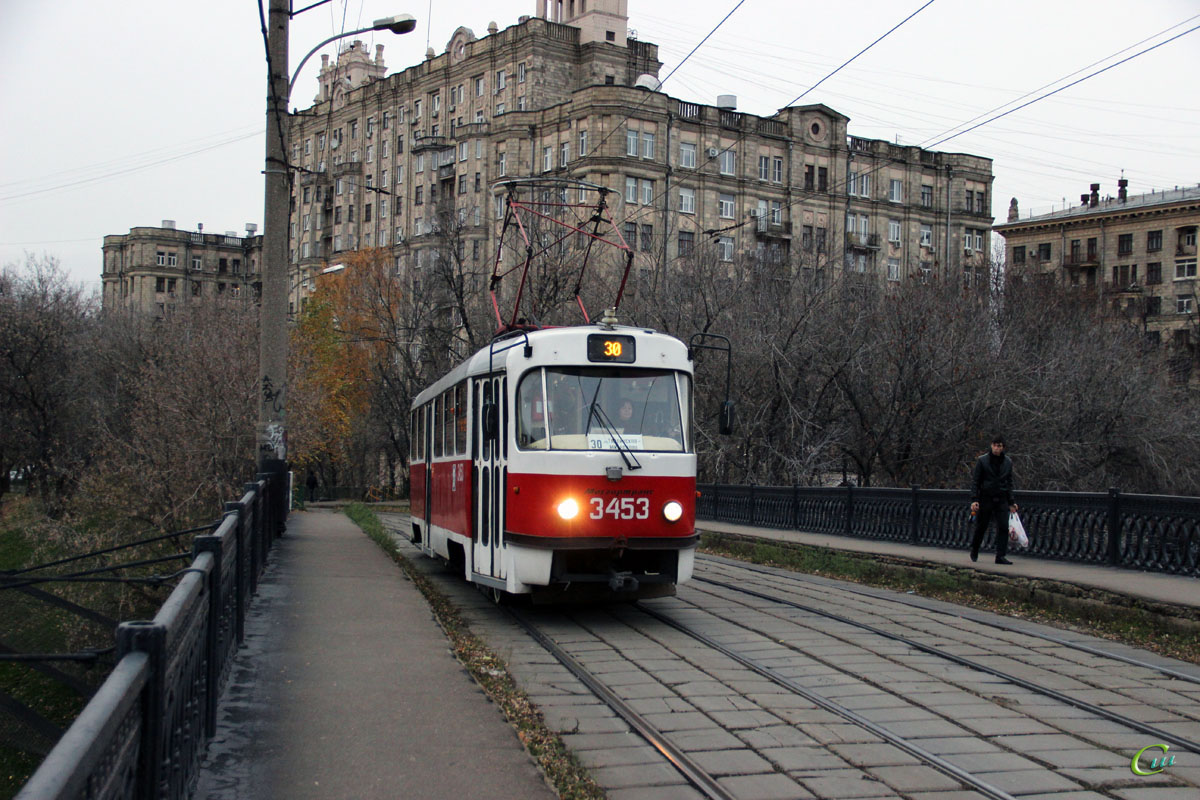Москва. Tatra T3 (МТТЧ) №3453