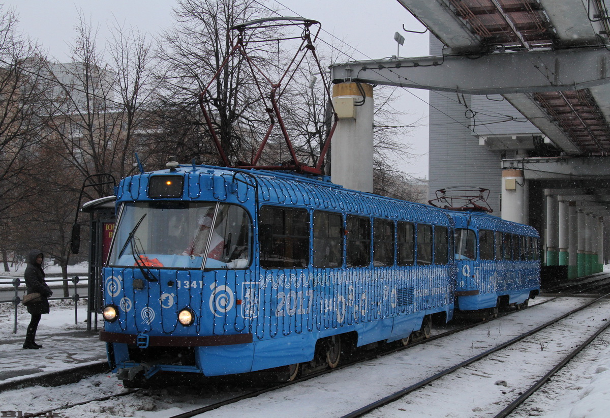Москва. Tatra T3 (МТТЧ) №1341, Tatra T3 (МТТЧ) №1342