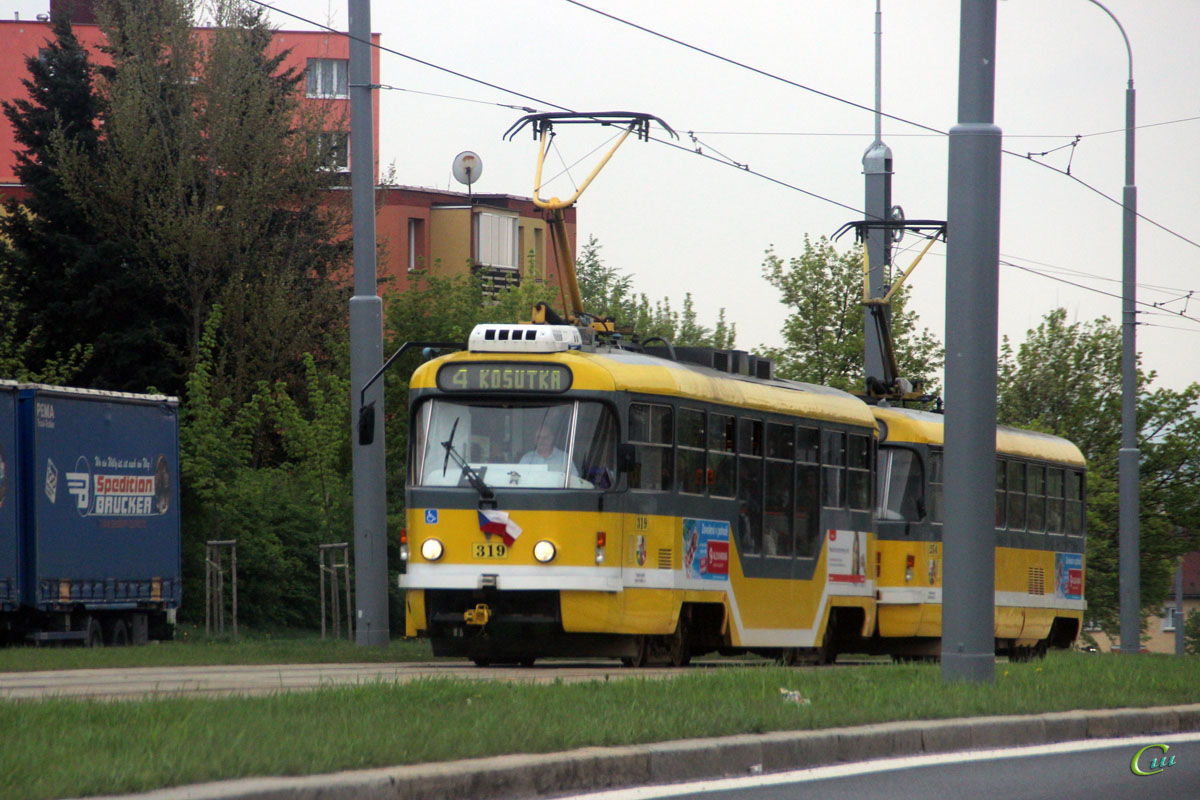 Пльзень. Tatra T3R.P №254, Tatra T3R.PLF №319