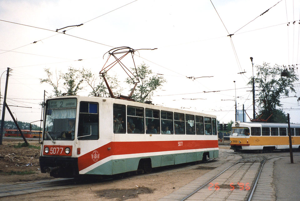 Москва. 71-608К (КТМ-8) №5077, Tatra T3SU №2669
